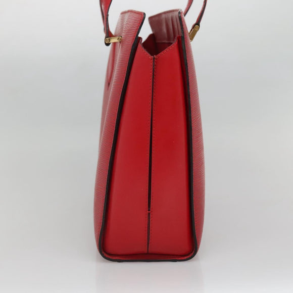 LOUIS VUITTON Epi Duplex Tote Bag Red M52427 LV Auth 133839