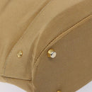 Gianni Versace Shoulder Bag Canvas Beige Gold Auth 133846-14