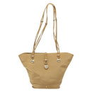 Gianni Versace Shoulder Bag Canvas Beige Gold Auth 133846-13