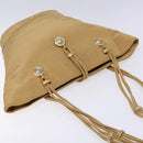 Gianni Versace Shoulder Bag Canvas Beige Gold Auth 133846-6
