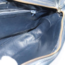 GUCCI GG Canvas Sherry Line Shoulder Bag Vintage Navy Gold Auth 133847-17