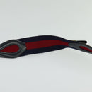 GUCCI GG Canvas Sherry Line Shoulder Bag Vintage Navy Gold Auth 133847-8