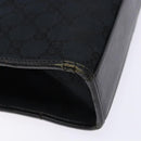 GUCCI GG Canvas Jackie Hand Bag Black Silver 002 1065 3444 Auth 133856-17