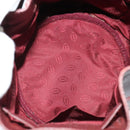 CARTIER Must Line Shoulder Bag Leather Bordeaux Gold Auth 133861-15