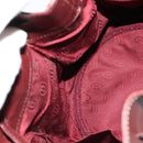 CARTIER Must Line Shoulder Bag Leather Bordeaux Gold Auth 133861-17