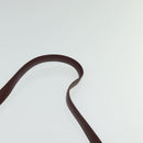 CARTIER Must Line Shoulder Bag Leather Bordeaux Gold Auth 133861-8