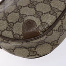 GUCCI GG Supreme Web Sherry Line Shoulder Bag PVC Beige 89 02 066 Auth 133869-13