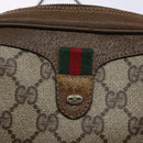 GUCCI GG Supreme Web Sherry Line Shoulder Bag PVC Beige 89 02 066 Auth 133869-14