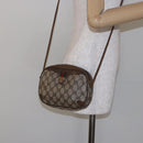 GUCCI GG Supreme Web Sherry Line Shoulder Bag PVC Beige 89 02 066 Auth 133869-22