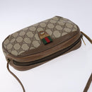 GUCCI GG Supreme Web Sherry Line Shoulder Bag PVC Beige 89 02 066 Auth 133869-6