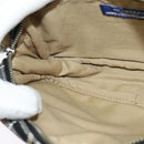 BURBERRY Nova Check Blue Label Waist bag Canvas Blue Silver Auth 133875-18