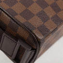 LOUIS VUITTON Damier Ebene Olaf PM Shoulder Bag N41442 LV Auth 133882V-14