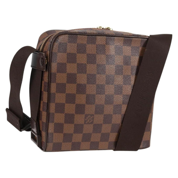LOUIS VUITTON Damier Ebene Olaf PM Shoulder Bag N41442 LV Auth 133882V
