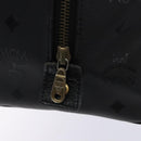 MCM Logogram Vicetos Hand Bag PVC Black Gold Auth 133885-16