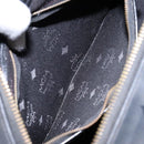 MCM Logogram Vicetos Hand Bag PVC Black Gold Auth 133885-20