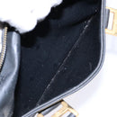 MCM Logogram Vicetos Hand Bag PVC Black Gold Auth 133885-22