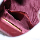 CARTIER Must Line Shoulder Bag Leather Bordeaux Gold Auth 133886-21