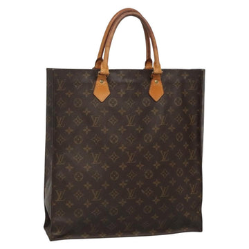 LOUIS VUITTON Monogram Sac Plat Hand Bag M51140 LV Auth 133894