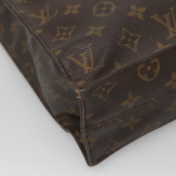 LOUIS VUITTON Monogram Sac Plat Hand Bag M51140 LV Auth 133894