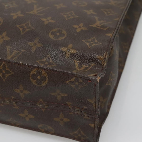 LOUIS VUITTON Monogram Sac Plat Hand Bag M51140 LV Auth 133894