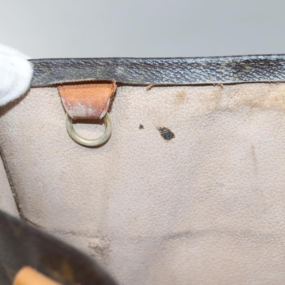 LOUIS VUITTON Monogram Sac Plat Hand Bag M51140 LV Auth 133894