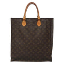 LOUIS VUITTON Monogram Sac Plat Hand Bag M51140 LV Auth 133894-2