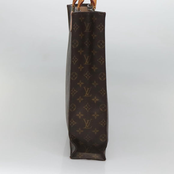 LOUIS VUITTON Monogram Sac Plat Hand Bag M51140 LV Auth 133894
