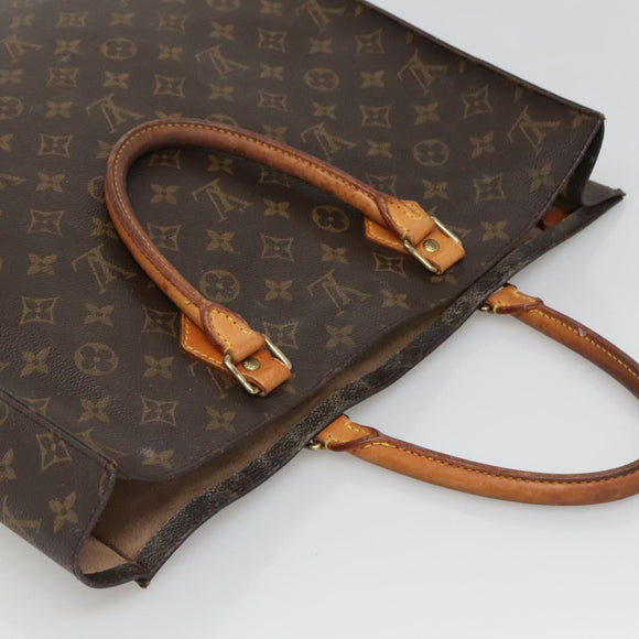 LOUIS VUITTON Monogram Sac Plat Hand Bag M51140 LV Auth 133894
