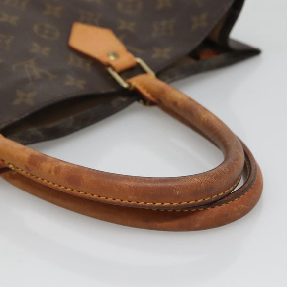 LOUIS VUITTON Monogram Sac Plat Hand Bag M51140 LV Auth 133894