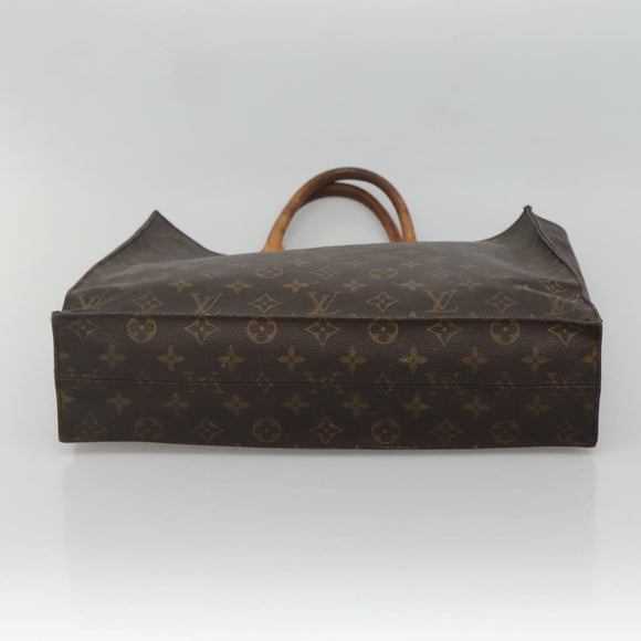 LOUIS VUITTON Monogram Sac Plat Hand Bag M51140 LV Auth 133894