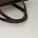 Burberrys Nova Check Hand Bag Canvas Beige Gold Auth 133911-8