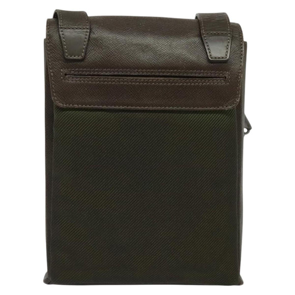 LOUIS VUITTON Taiga Saratov PM Shoulder Bag Grizzly M30898 LV Auth 133919