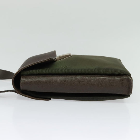 LOUIS VUITTON Taiga Saratov PM Shoulder Bag Grizzly M30898 LV Auth 133919