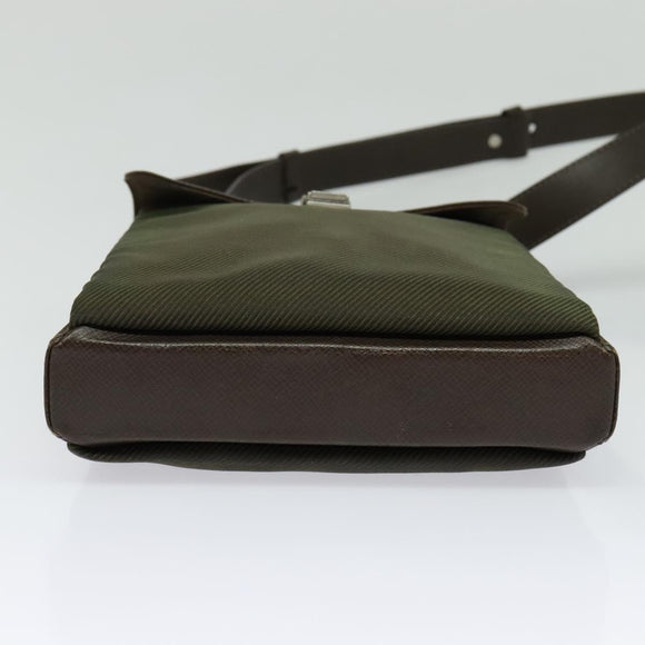 LOUIS VUITTON Taiga Saratov PM Shoulder Bag Grizzly M30898 LV Auth 133919