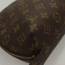 LOUIS VUITTON Monogram Trousse Demi Ronde Cosmetic Pouch M47520 LV Auth 133922-15