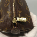 LOUIS VUITTON Monogram Trousse Demi Ronde Cosmetic Pouch M47520 LV Auth 133922-8