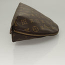 LOUIS VUITTON Monogram Trousse Demi Ronde Cosmetic Pouch M47520 LV Auth 133922-3