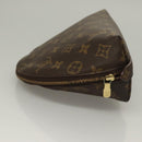 LOUIS VUITTON Monogram Trousse Demi Ronde Cosmetic Pouch M47520 LV Auth 133922-4