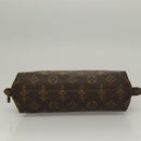 LOUIS VUITTON Monogram Trousse Demi Ronde Cosmetic Pouch M47520 LV Auth 133922-6