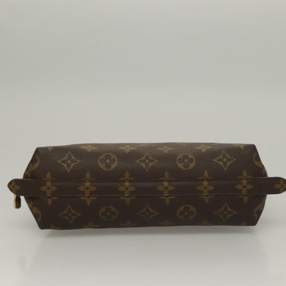 LOUIS VUITTON Monogram Trousse Demi Ronde Cosmetic Pouch M47520 LV Auth 133922