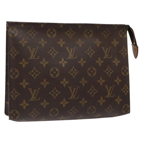 LOUIS VUITTON Monogram Poche Toilette 26 Pouch M47542 LV Auth 133923