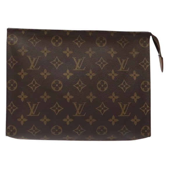 LOUIS VUITTON Monogram Poche Toilette 26 Pouch M47542 LV Auth 133923