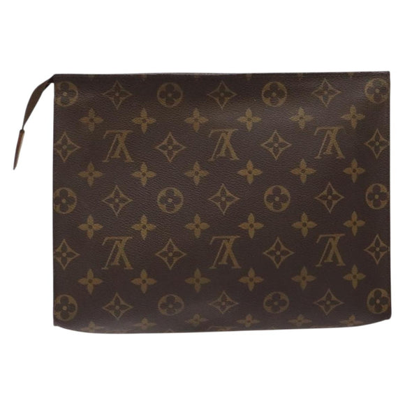 LOUIS VUITTON Monogram Poche Toilette 26 Pouch M47542 LV Auth 133923