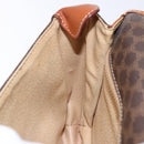 CELINE Macadam Canvas Shoulder Bag PVC Brown Gold Auth 133924-21