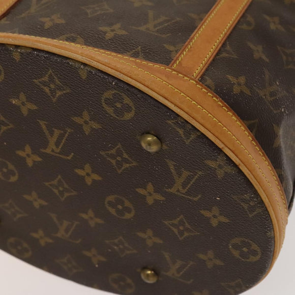 LOUIS VUITTON Monogram Bucket GM Shoulder Bag M42236 LV Auth 133929