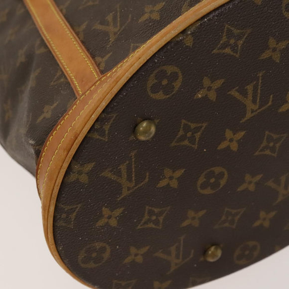 LOUIS VUITTON Monogram Bucket GM Shoulder Bag M42236 LV Auth 133929