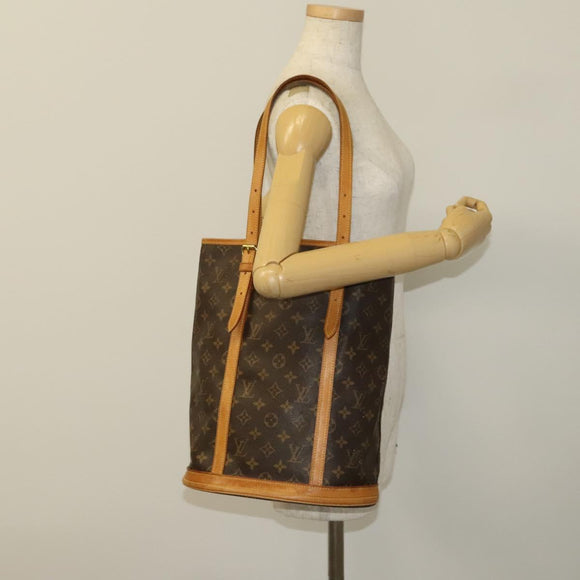 LOUIS VUITTON Monogram Bucket GM Shoulder Bag M42236 LV Auth 133929