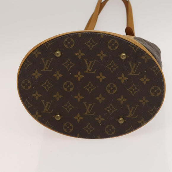 LOUIS VUITTON Monogram Bucket GM Shoulder Bag M42236 LV Auth 133929