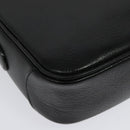 Burberrys Shoulder Bag Leather Black Gold Auth 133939-15