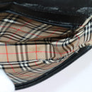 Burberrys Shoulder Bag Leather Black Gold Auth 133939-18